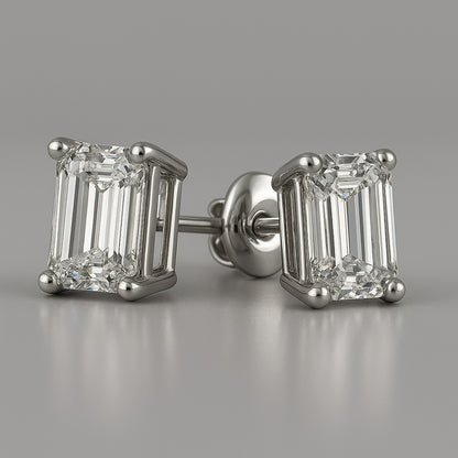 5 Ct Gorgeous Round Cut Lab Grown Diamonds Lady Studs Earring