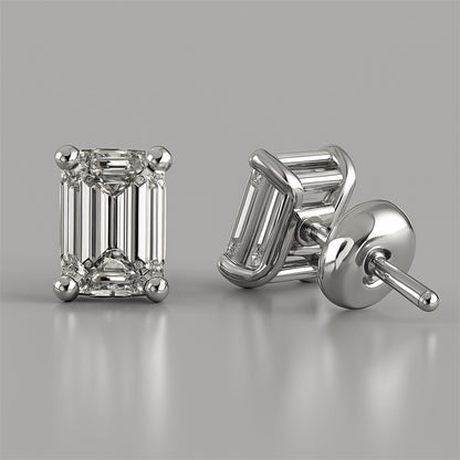 5 Ct Gorgeous Round Cut Lab Grown Diamonds Lady Studs Earring