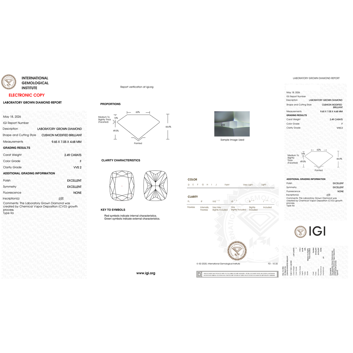 IGI Certificate