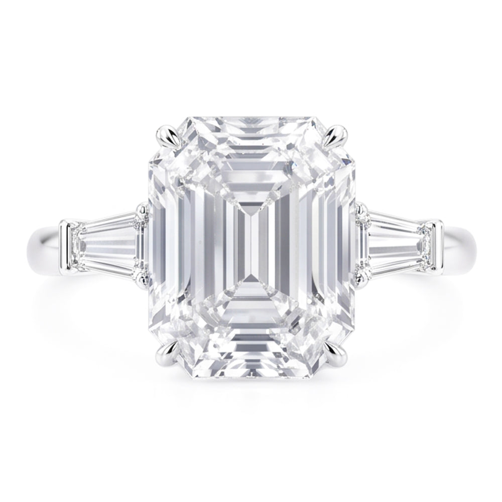 6 Carat Gorgeous Emerald Natural Real Diamond ( Not Lab Grown ) Ring