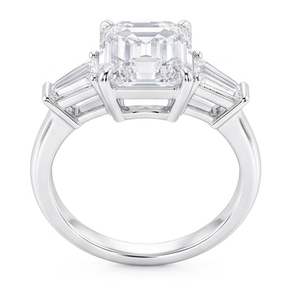 6 Carat Gorgeous Emerald Natural Real Diamond ( Not Lab Grown ) Ring