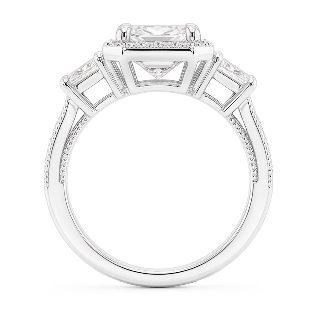 6 Carat Natural Radiant Diamond Ring