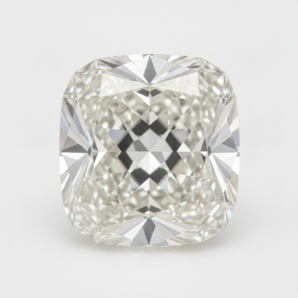 Old Miner Cushion Cut Genuine 6 Carat Real Loose Diamond F VS1