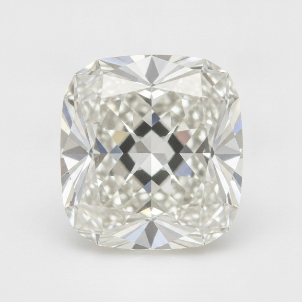 Old Miner Cushion Cut Genuine 6 Carat Real Loose Diamond F VS1