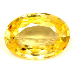 6.12ct Oval Natural Sapphire (Colour Yellow, Clarity Eye Clean, Cut Faceted)