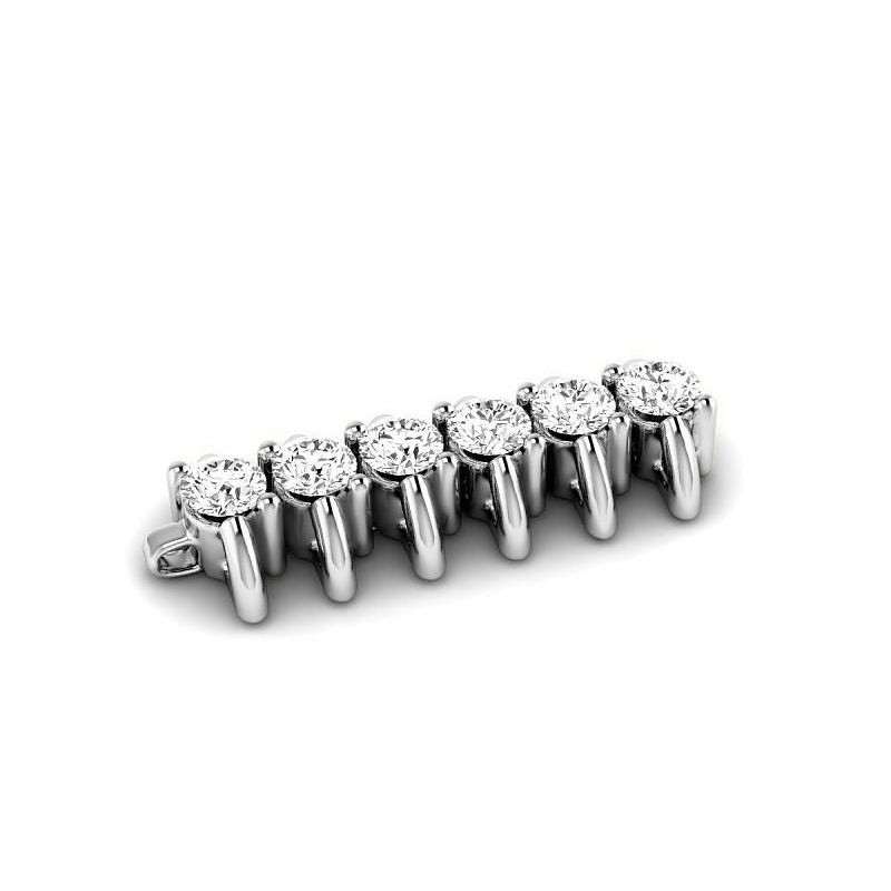 6.20 Ct Sparkling Round Lab Grown Diamonds Ladies Tennis Bracelet White Gold