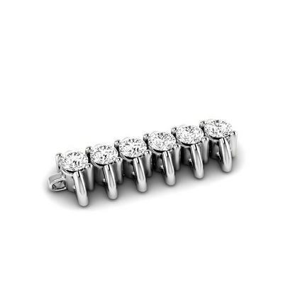 6.20 Ct Sparkling Round Lab Grown Diamonds Ladies Tennis Bracelet White Gold