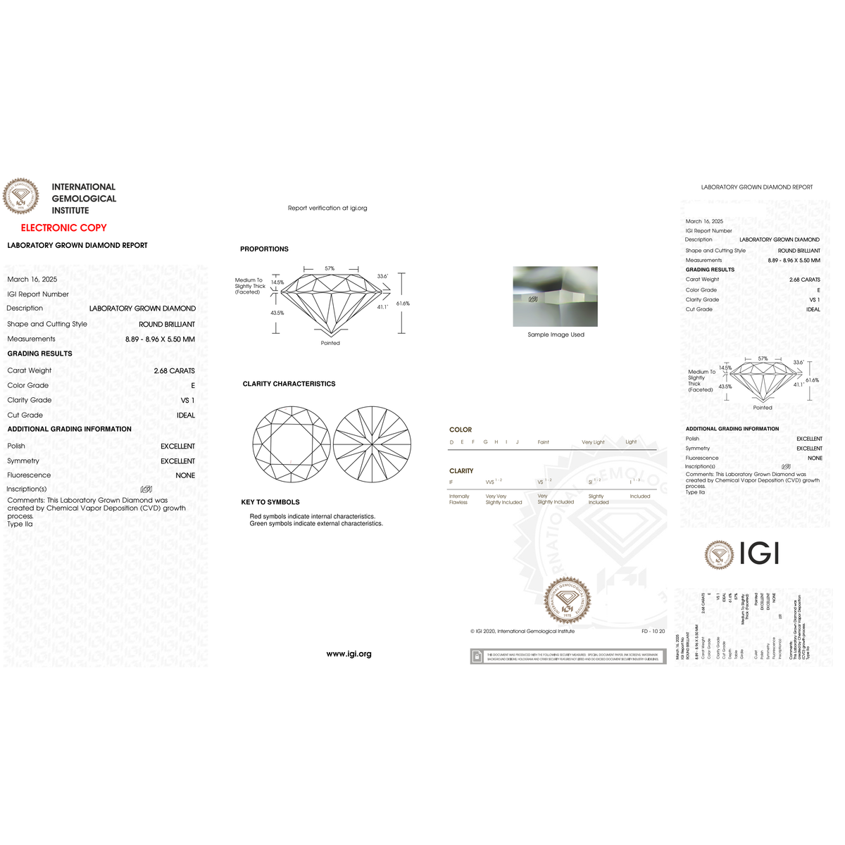 IGI Certificate