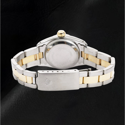 67193 Rolex Oyster Perpetual Champagne Dial Women Watch