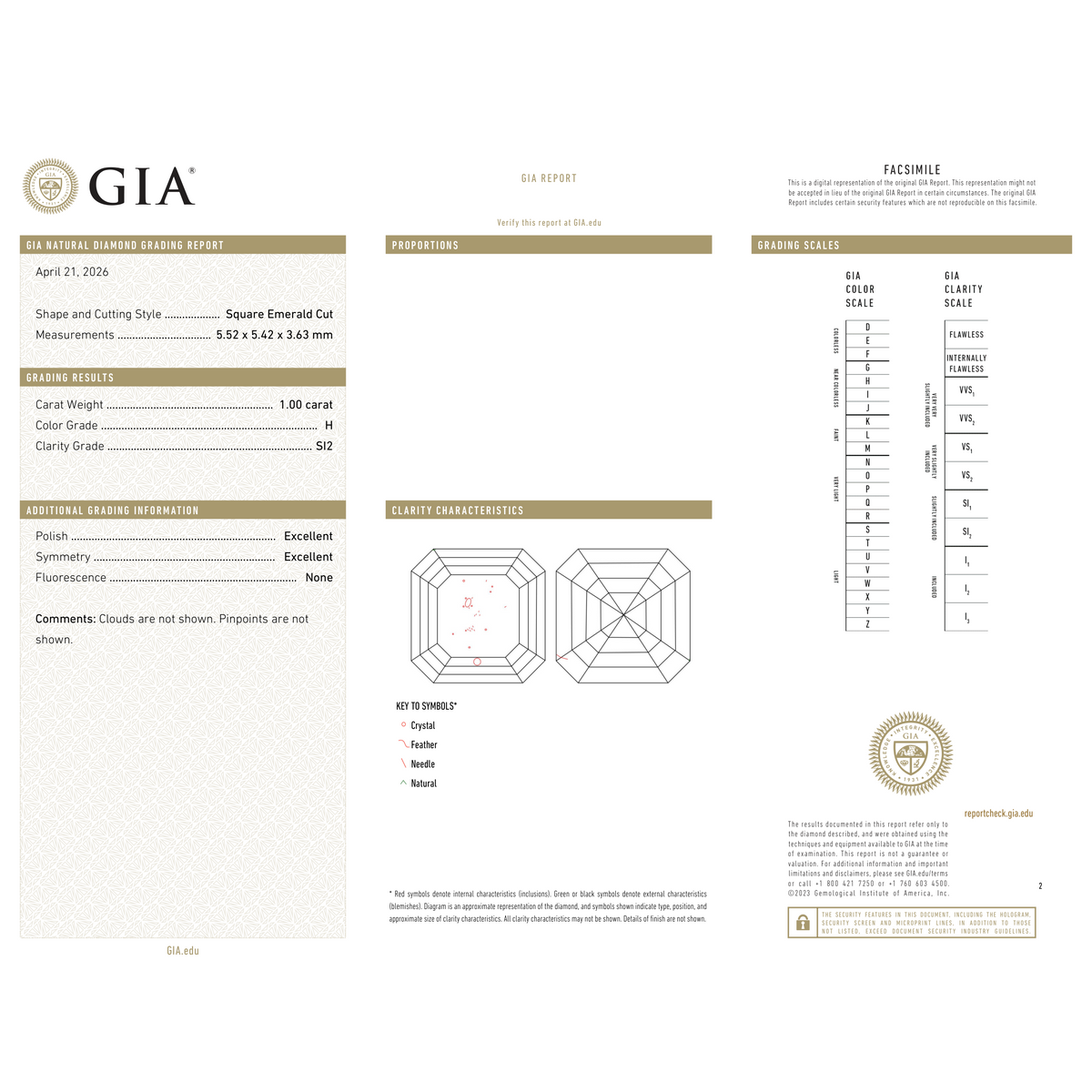 GIA Certificate