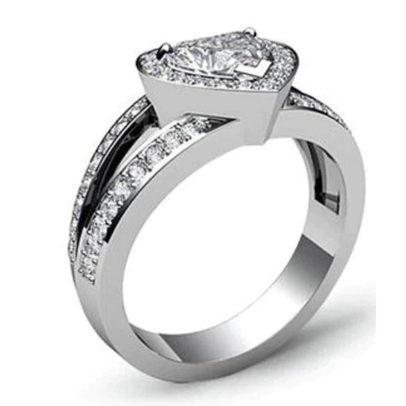 6 Carat Heart Diamond Wedding Ring