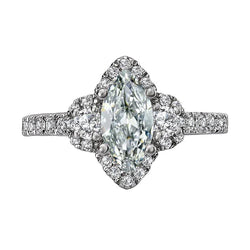 6 Carat Marquise Diamond Engagement Ring