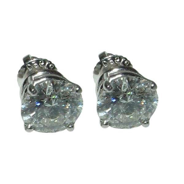 6 Carat GIA CERTIFIED Lab Grown Diamond Stud Earrings
