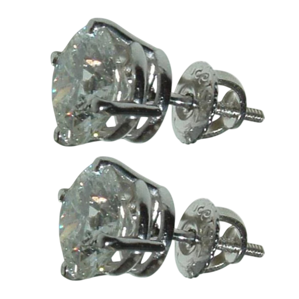 6 Carat GIA CERTIFIED Lab Grown Diamond Stud Earrings