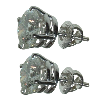 6 Carat GIA CERTIFIED Lab Grown Diamond Stud Earrings