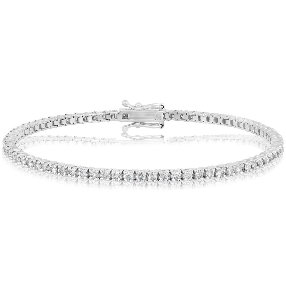 6 Carat Lab Grown Diamond Tennis Bracelet Bridal Gift