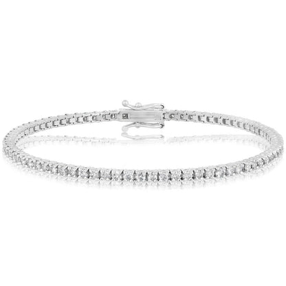 6 Carat Lab Grown Diamond Tennis Bracelet Bridal Gift