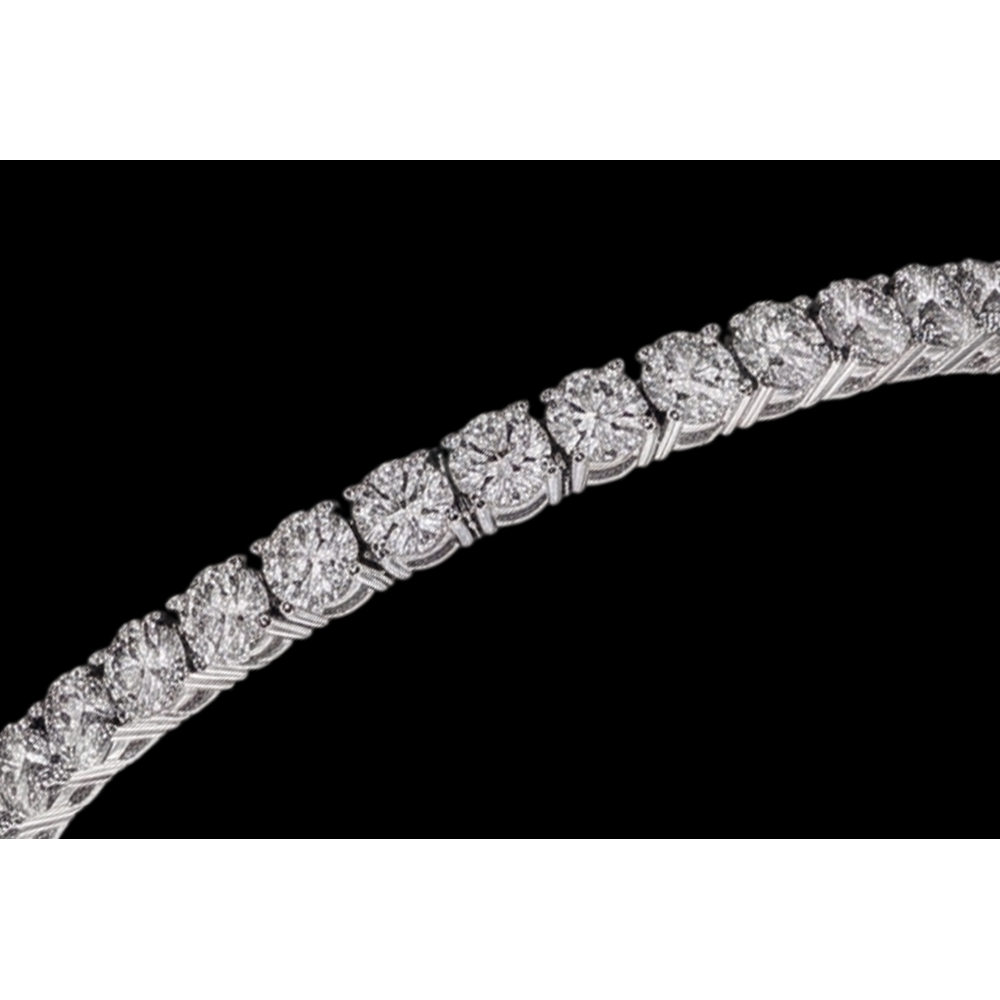 6 Carat Lab Grown Diamonds Tennis Bracelet 14K White Gold