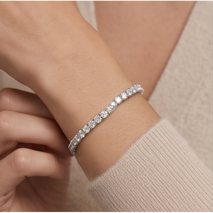 6 Carat Lab Grown Diamonds Tennis Bracelet 14K White Gold