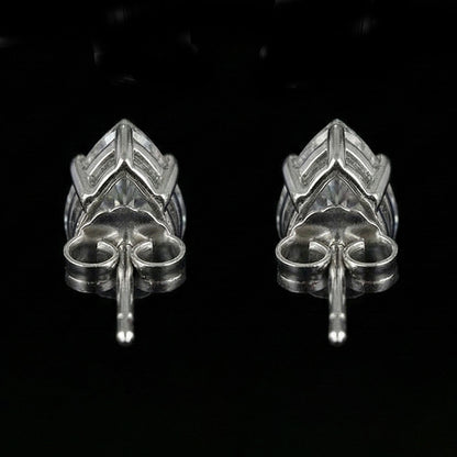 6 Carats Pear Cut CERTIFICATE Lab Grown Diamonds Studs Earrings White Gold