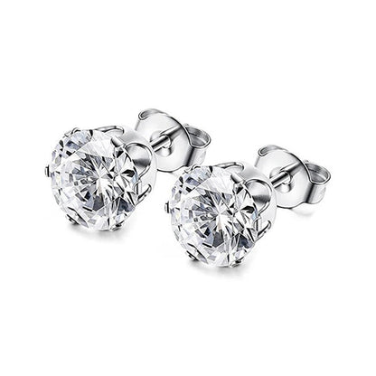 6 Ct Round Cut GIA CERTIFIED Lab Grown Diamond Women Stud Earrings Crown Setting