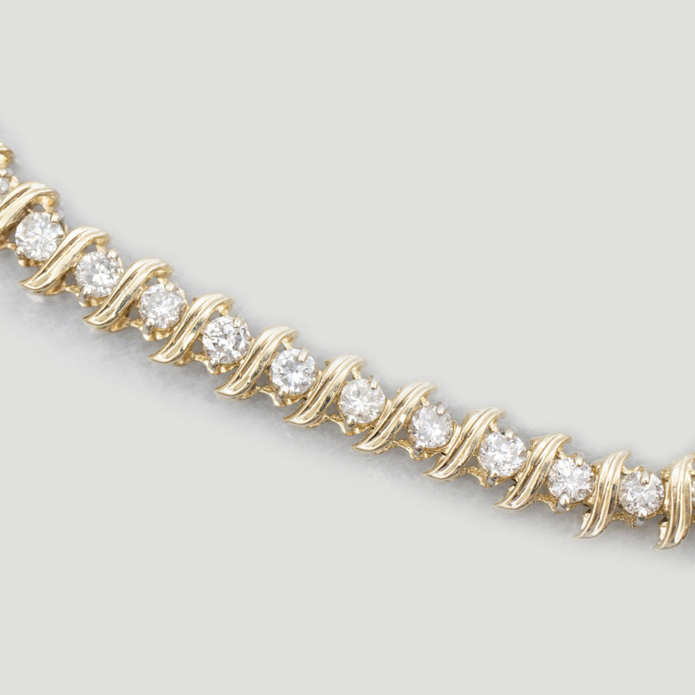 6 Ct Round Cut Natural Diamond Tennis Bracelet White Gold New Jewelry