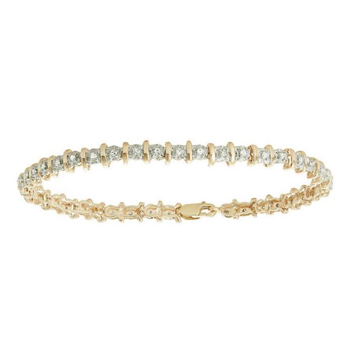 6 Ct Sparkling Prong Lab Grown Diamonds Tennis Bracelet YG