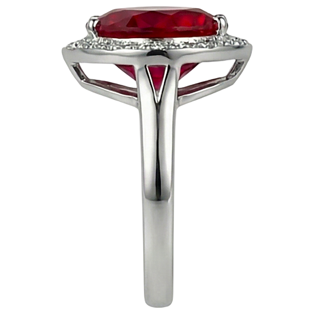 7.25 Ct 14K Gold Nice Gemstone Ring Red Ruby IGI CERTIFIED With Diamond Jewelry