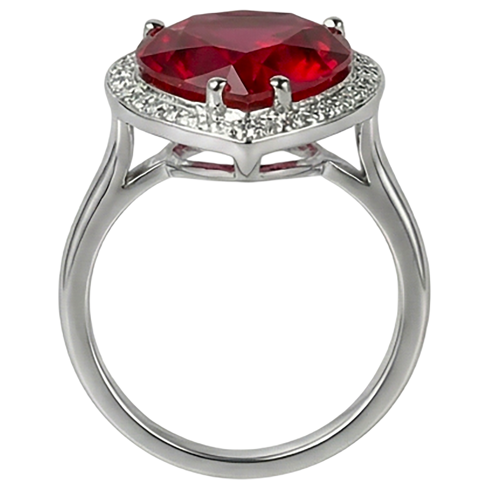7.25 Ct 14K Gold Nice Gemstone Ring Red Ruby IGI CERTIFIED With Diamond Jewelry