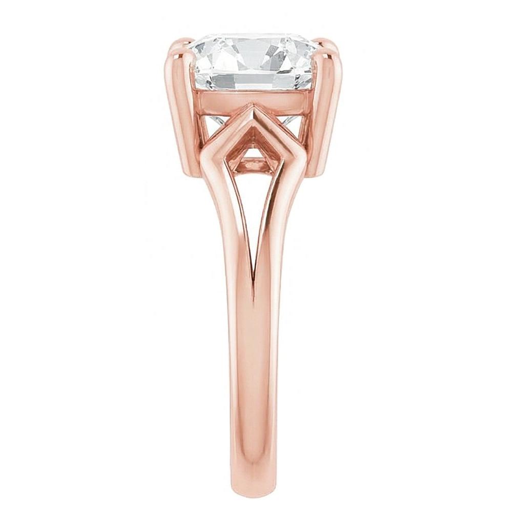 7 Carat Cushion Natural Real Diamond ( Not Lab Grown ) Ring For Women