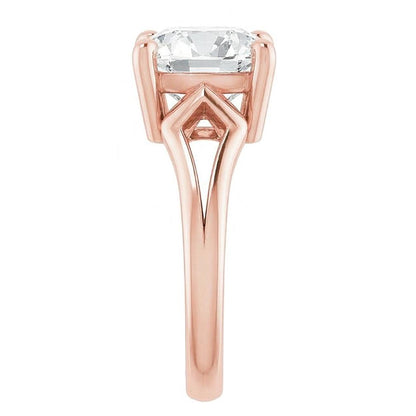 7 Carat Cushion Natural Real Diamond ( Not Lab Grown ) Ring For Women