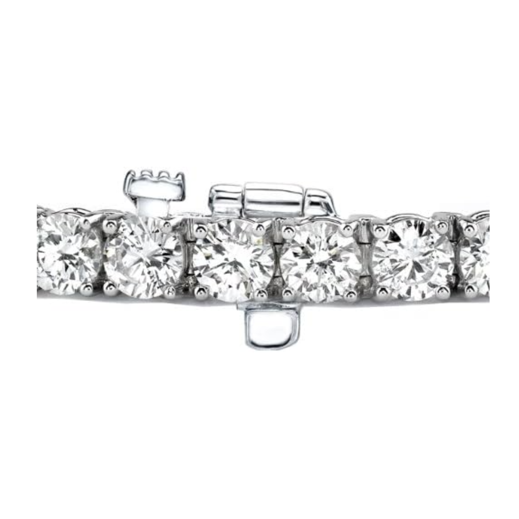 7.20 Carats Round Cut Lab Grown Diamond Tennis Bracelet White Gold Fine Jewelry
