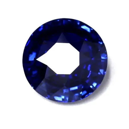 natural round sapphire 7.27ct loose_gem front view