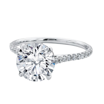 7.8 Ct Solitaire Accented Brilliant Cut Lab Grown Diamonds Wedding Ring