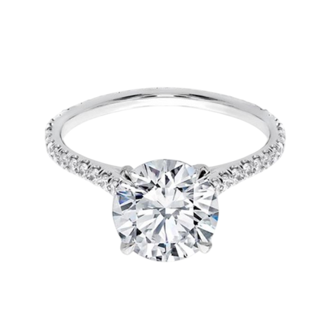 7.8 Ct Solitaire Accented Brilliant Cut Lab Grown Diamonds Wedding Ring