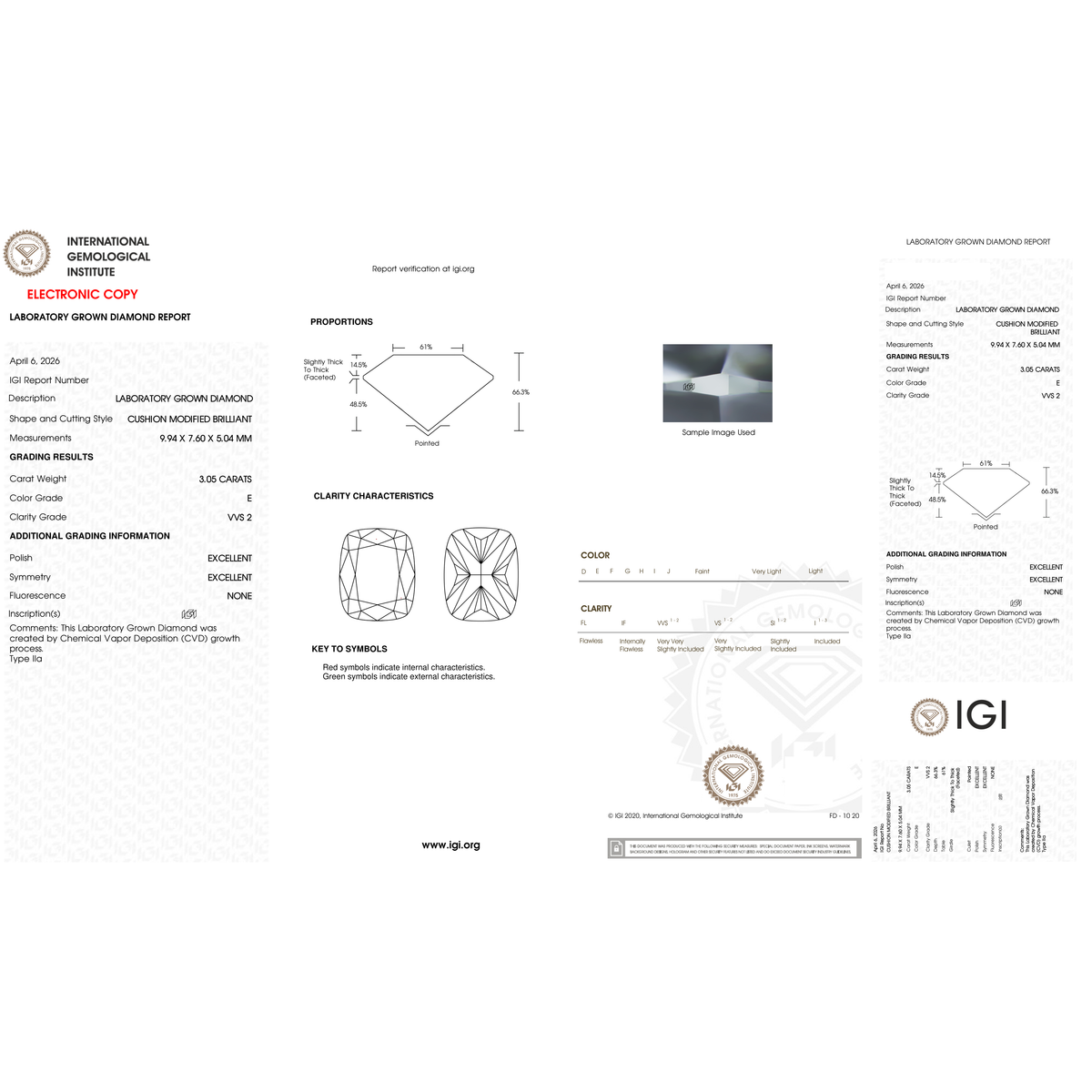 IGI Certificate