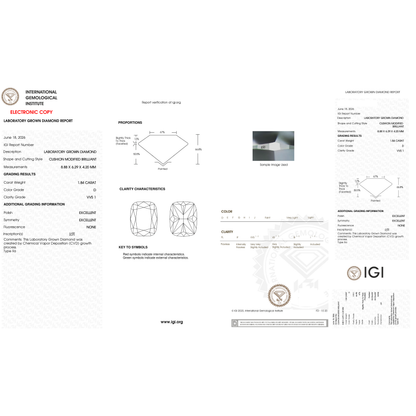 IGI Certificate