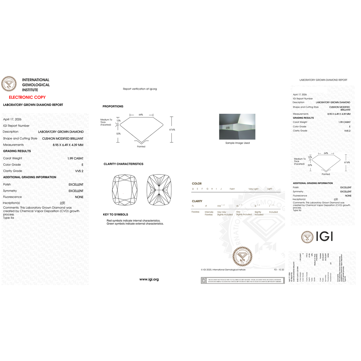 IGI Certificate