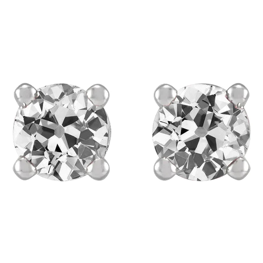 7 Carat Diamond Earrings Gold Studs