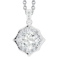 7 Carat Gold Mined Diamond Pendant Jewelry