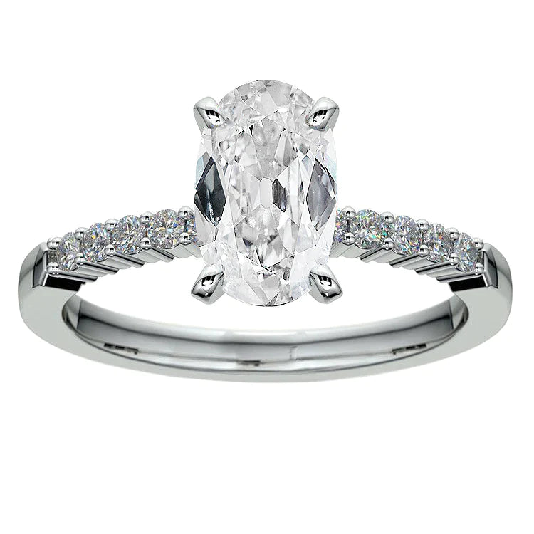 7 Carat Oval Diamond Anniversary Ring
