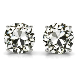 7 Ct Solitaire Diamond Earrings