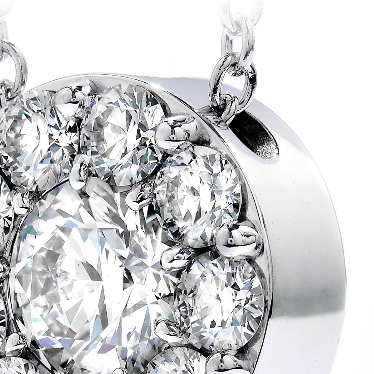 7 Carats GIA CERTIFIED Sparkling Round Brilliant Cut Lab Grown Diamonds Necklace Pendant