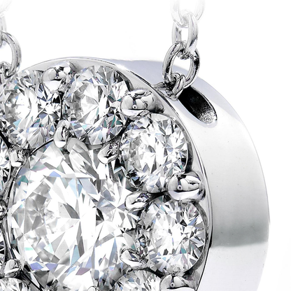 7 Carats GIA CERTIFIED Sparkling Round Brilliant Cut Lab Grown Diamonds Necklace Pendant