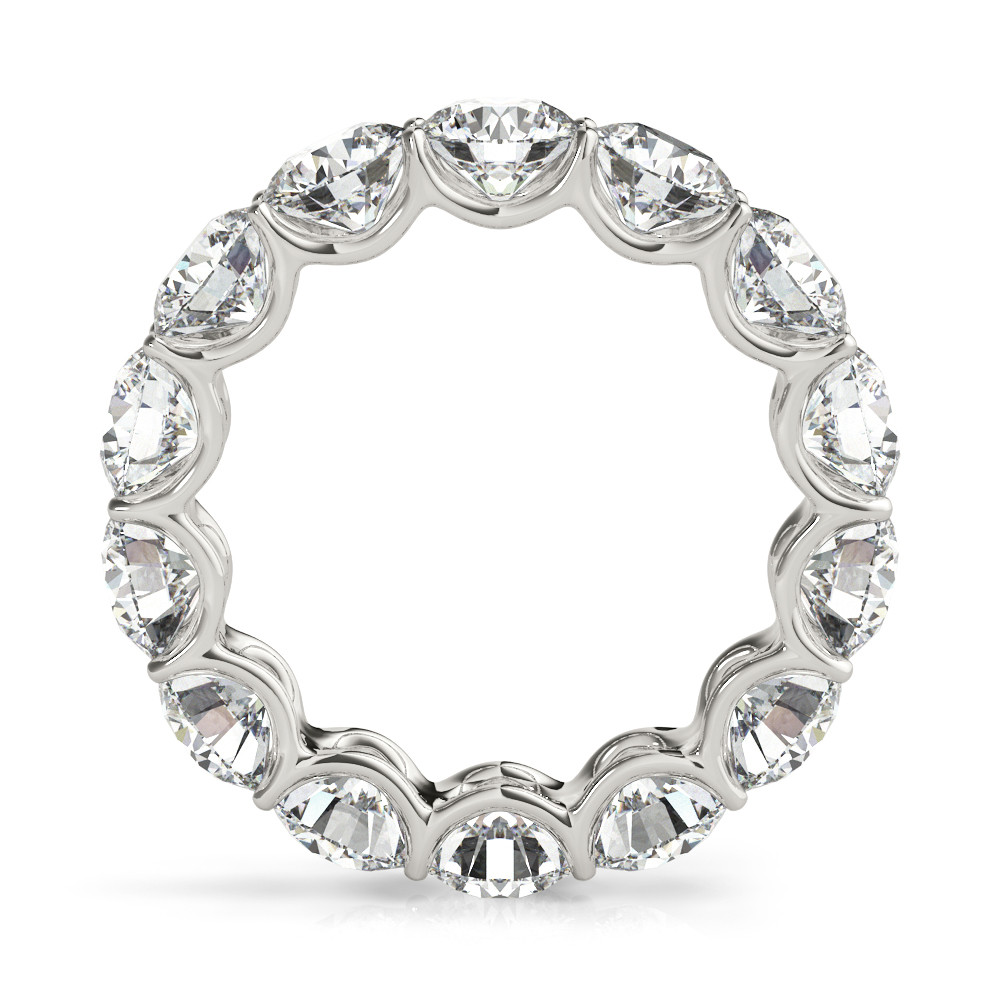 7 Ct Round Diamonds Gold Eternity Band Lab Grown Womens Ring