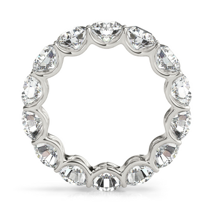 7 Ct Round Diamonds Gold Eternity Band Lab Grown Womens Ring