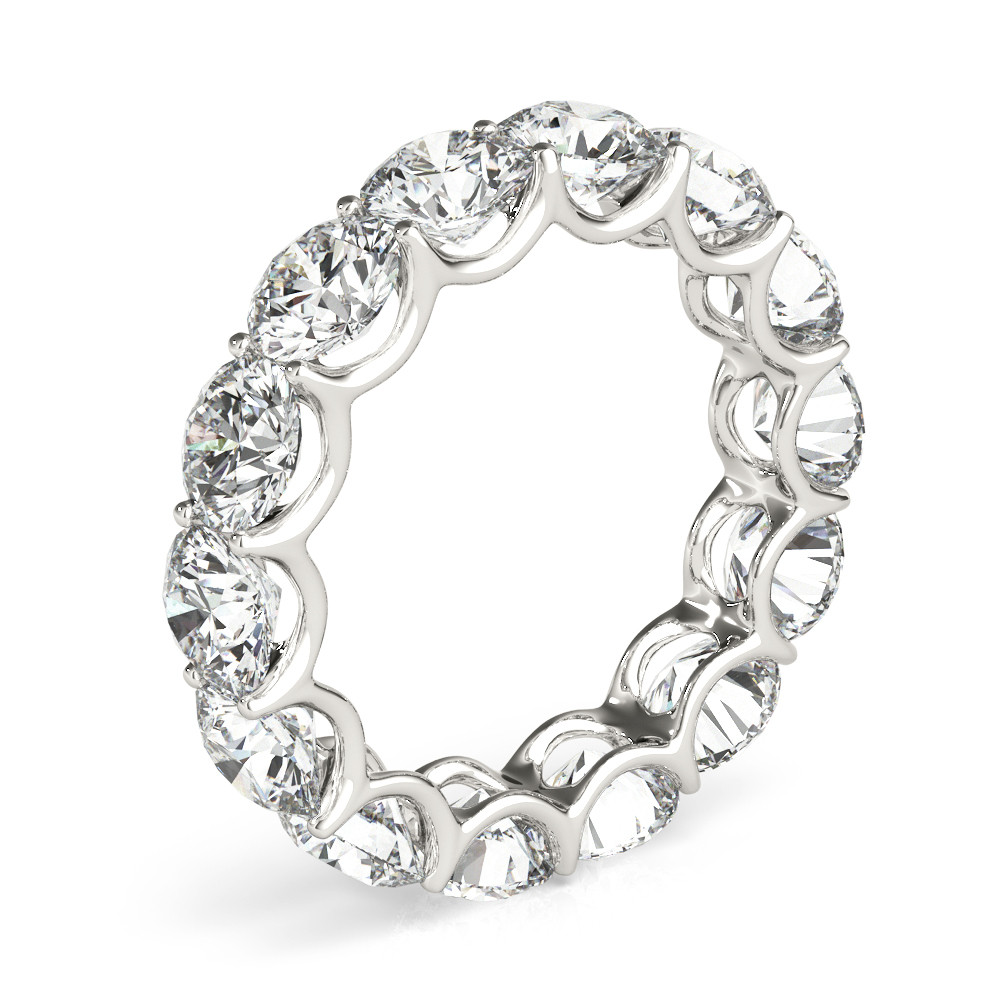 7 Ct Round Diamonds Gold Eternity Band Lab Grown Womens Ring