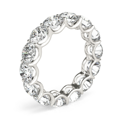 7 Ct Round Diamonds Gold Eternity Band Lab Grown Womens Ring