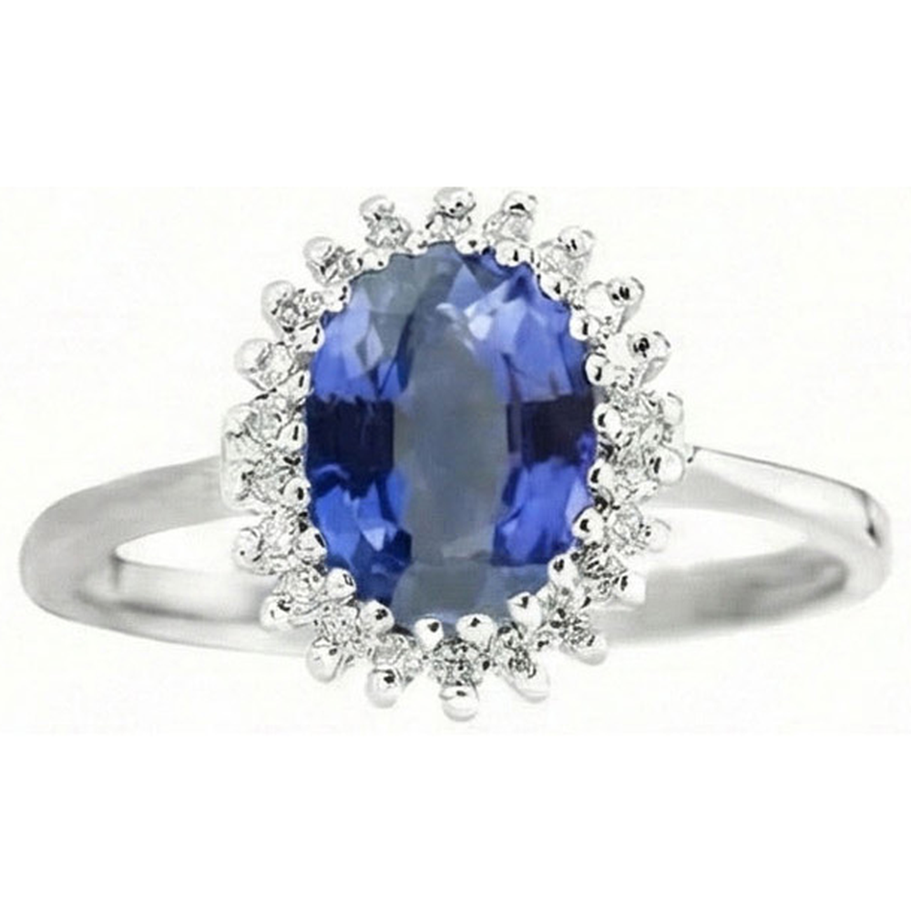 natural round sapphire 8ct ring side angle