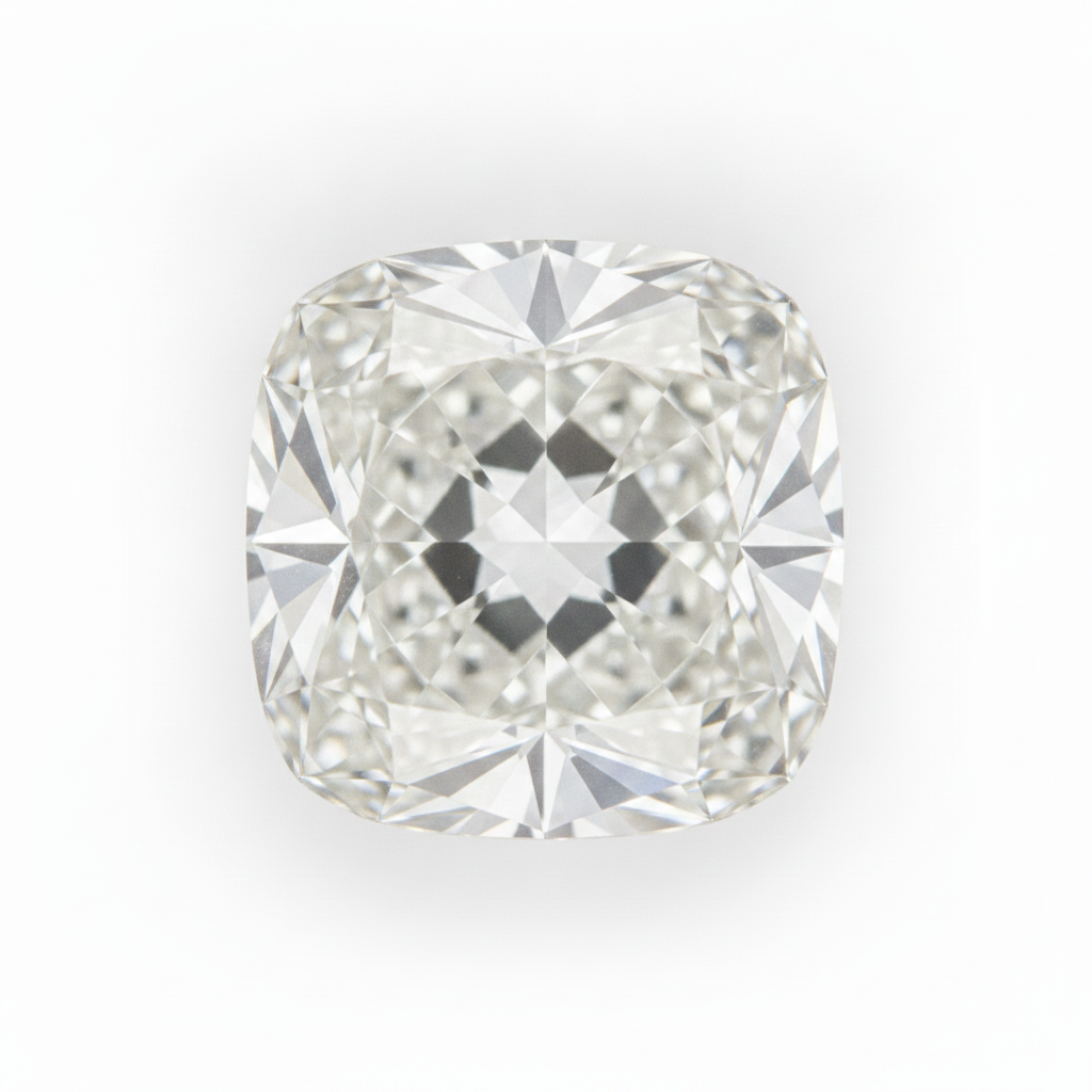 Genuine Antique Old Mine Cushion Cut Authentic Loose Diamond F VS1 8 Carat